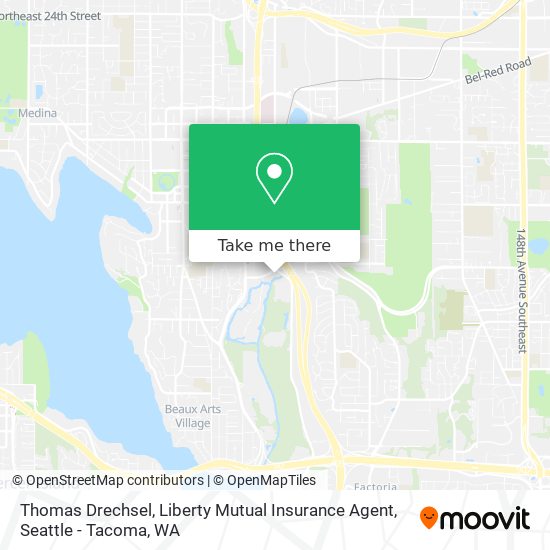 Mapa de Thomas Drechsel, Liberty Mutual Insurance Agent