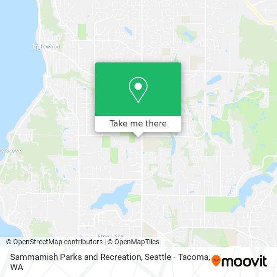 Sammamish Parks and Recreation map