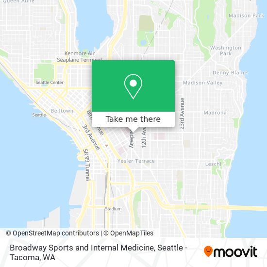 Broadway Sports and Internal Medicine map