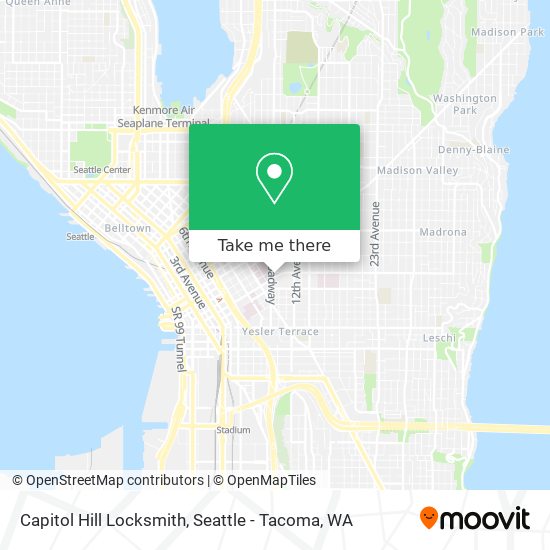 Capitol Hill Locksmith map