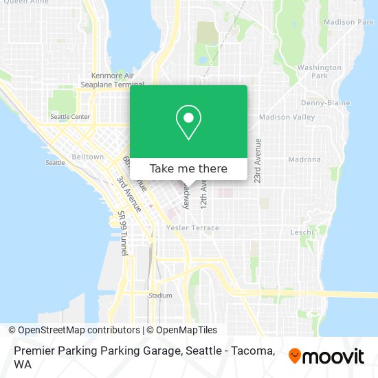 Mapa de Premier Parking Parking Garage