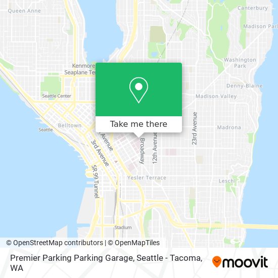 Mapa de Premier Parking Parking Garage