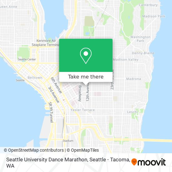 Mapa de Seattle University Dance Marathon