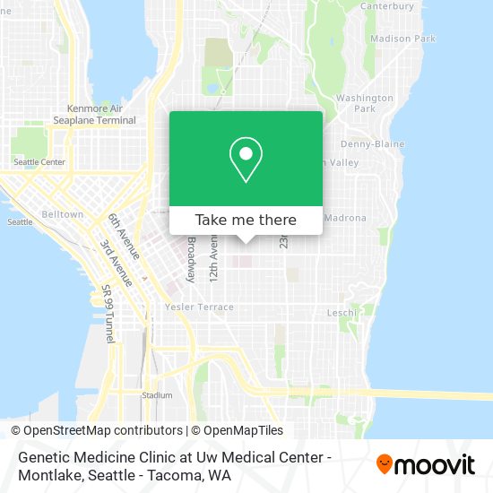 Genetic Medicine Clinic at Uw Medical Center - Montlake map