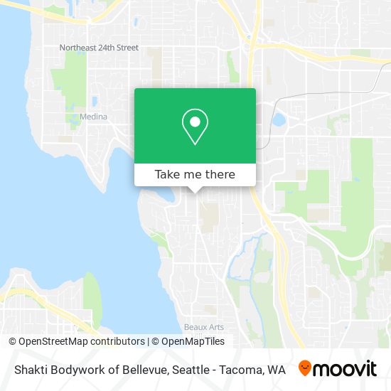 Mapa de Shakti Bodywork of Bellevue
