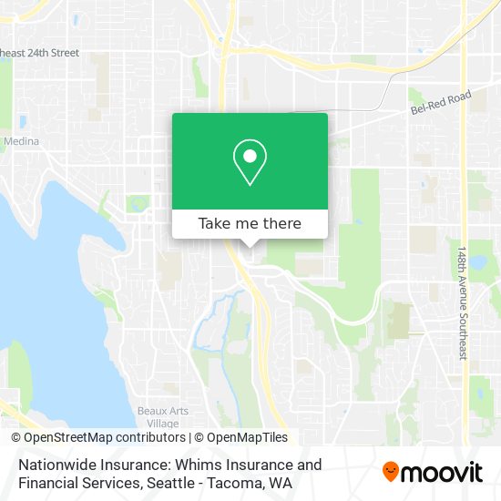 Mapa de Nationwide Insurance: Whims Insurance and Financial Services