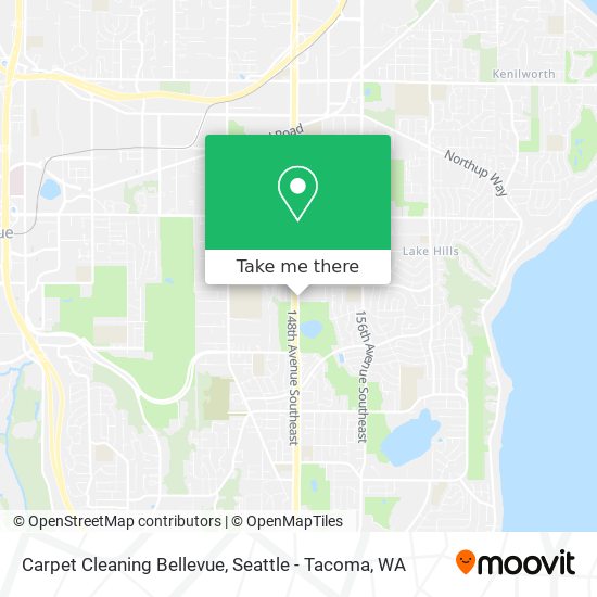 Carpet Cleaning Bellevue map