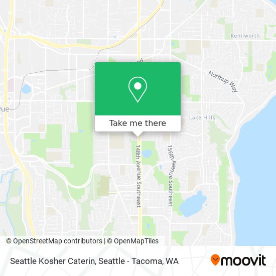 Seattle Kosher Caterin map