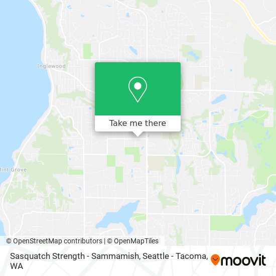 Sasquatch Strength - Sammamish map