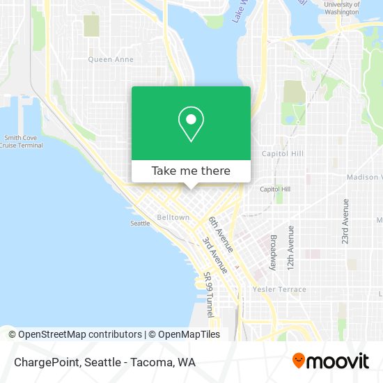 Mapa de ChargePoint