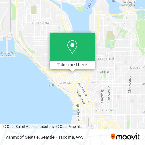 Mapa de Vanmoof Seattle
