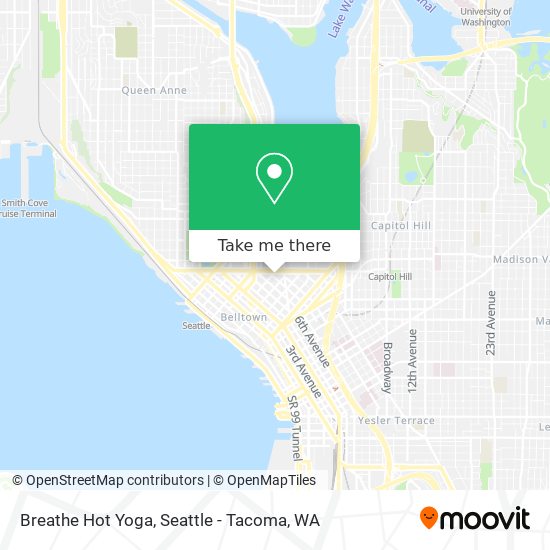 Mapa de Breathe Hot Yoga
