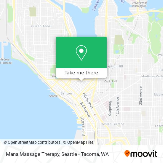 Mana Massage Therapy map
