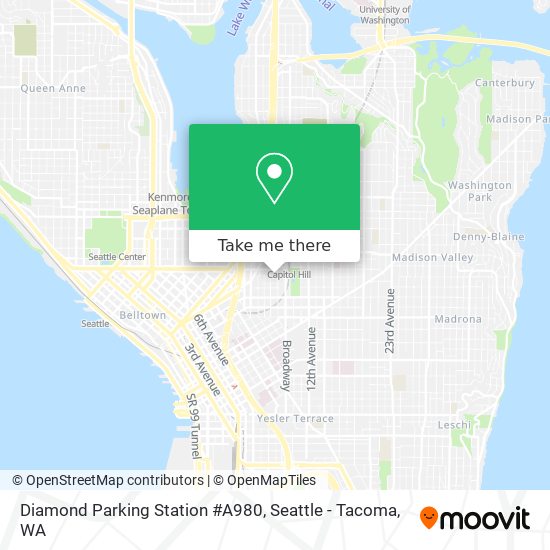Diamond Parking Station #A980 map