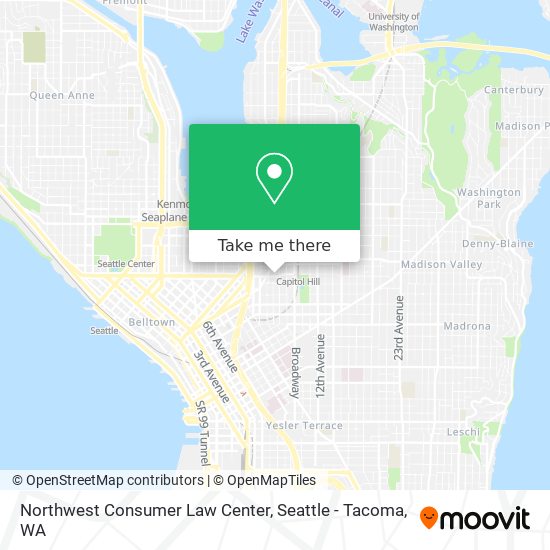 Mapa de Northwest Consumer Law Center