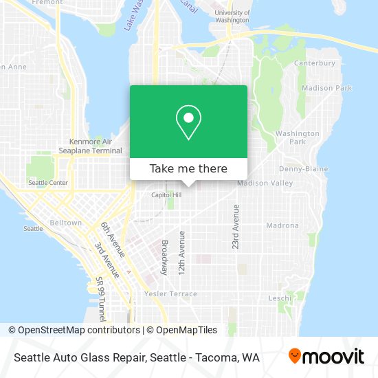 Mapa de Seattle Auto Glass Repair