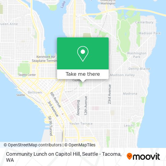 Mapa de Community Lunch on Capitol Hill