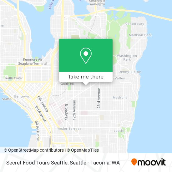 Secret Food Tours Seattle map