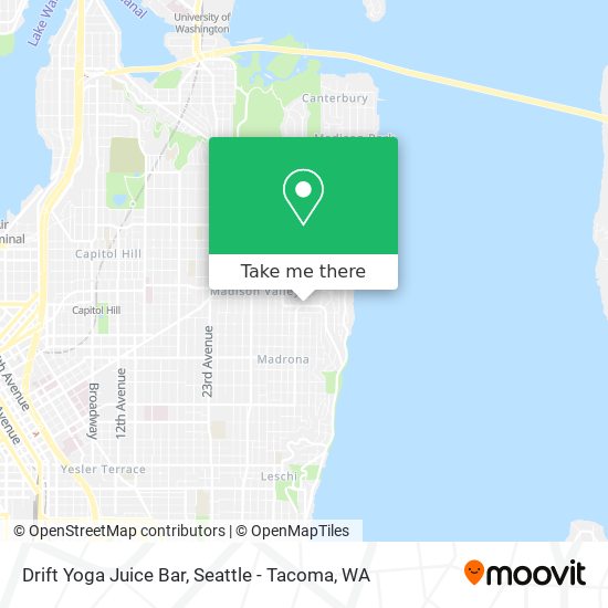 Drift Yoga Juice Bar map