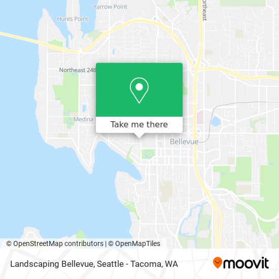Landscaping Bellevue map