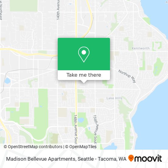 Mapa de Madison Bellevue Apartments