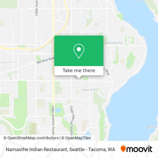 Mapa de Namasthe Indian Restaurant