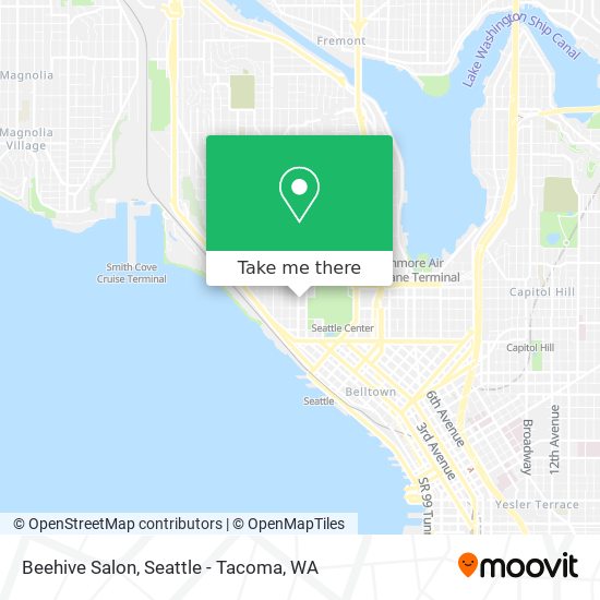 Mapa de Beehive Salon
