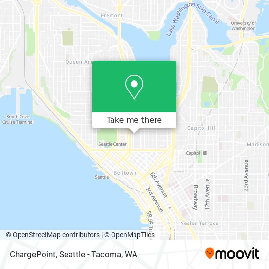 Mapa de ChargePoint