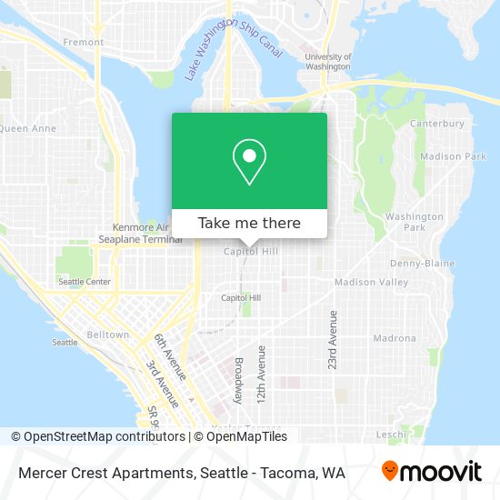 Mapa de Mercer Crest Apartments