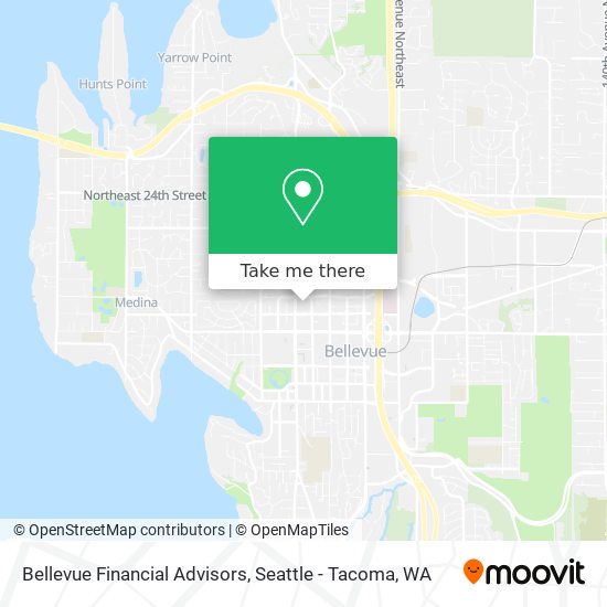 Bellevue Financial Advisors map