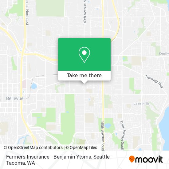 Farmers Insurance - Benjamin Ytsma map