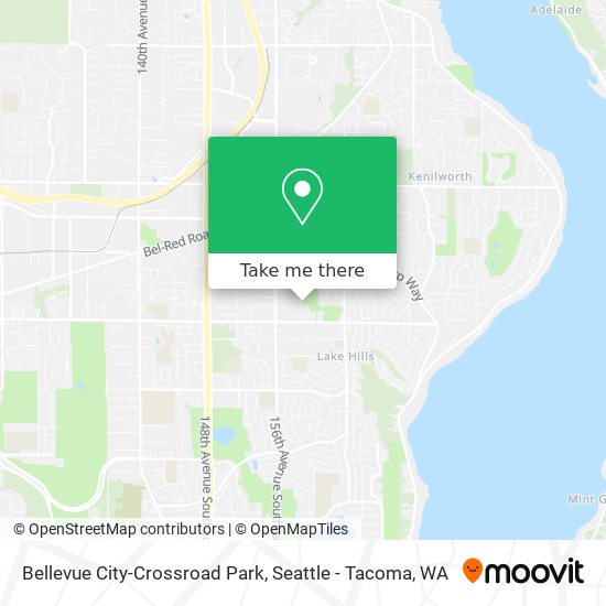 Mapa de Bellevue City-Crossroad Park