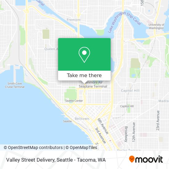 Valley Street Delivery map