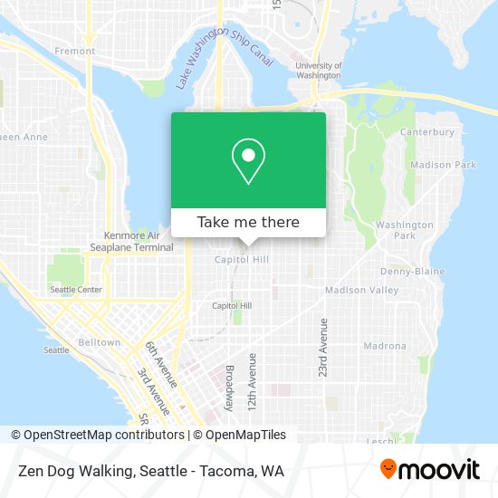Zen Dog Walking map