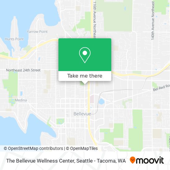 The Bellevue Wellness Center map