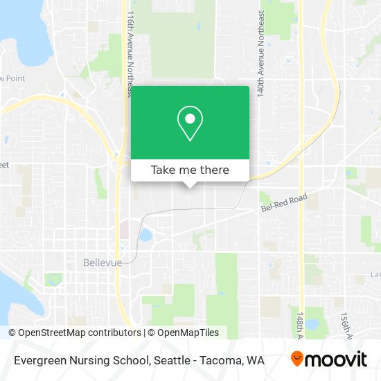 Evergreen Nursing School map