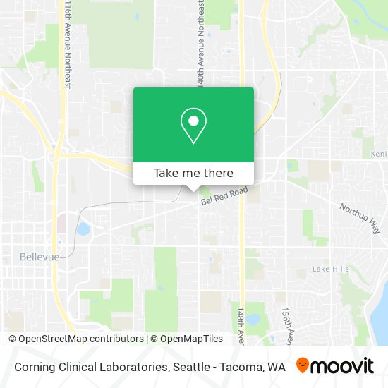 Corning Clinical Laboratories map