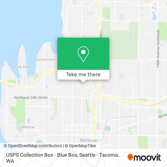 USPS Collection Box - Blue Box map