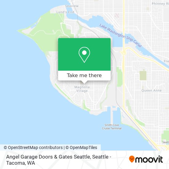 Mapa de Angel Garage Doors & Gates Seattle