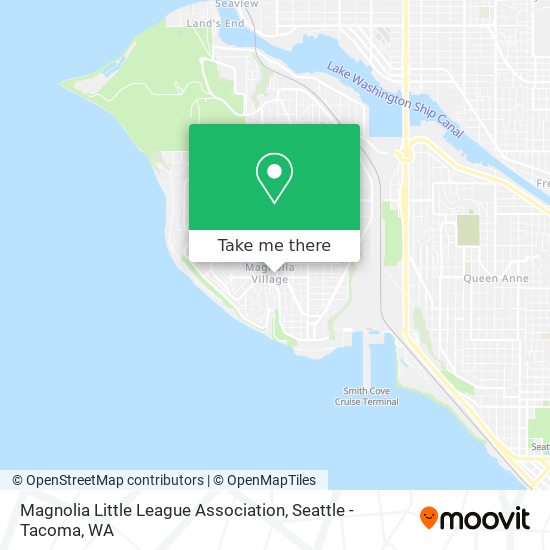 Magnolia Little League Association map