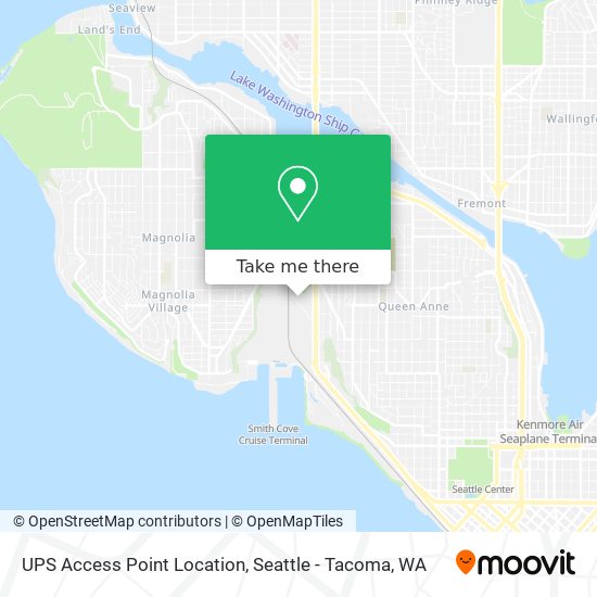 UPS Access Point Location map