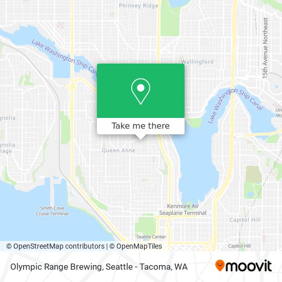 Olympic Range Brewing map