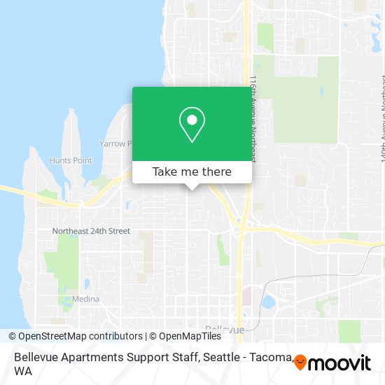 Bellevue Apartments Support Staff map