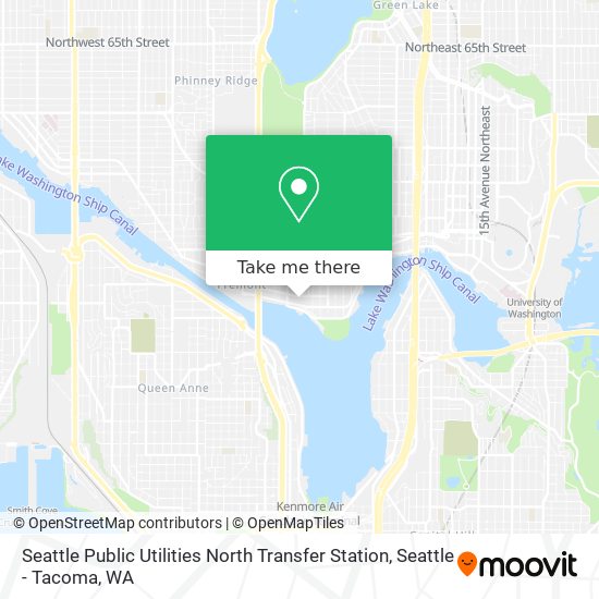 Seattle Public Utilities North Transfer Station map