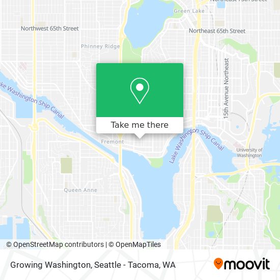 Mapa de Growing Washington
