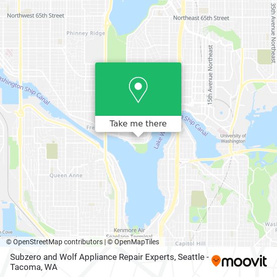 Subzero and Wolf Appliance Repair Experts map