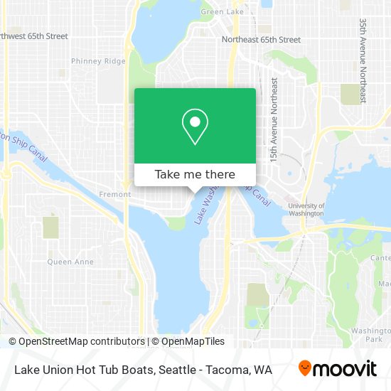 Lake Union Hot Tub Boats map