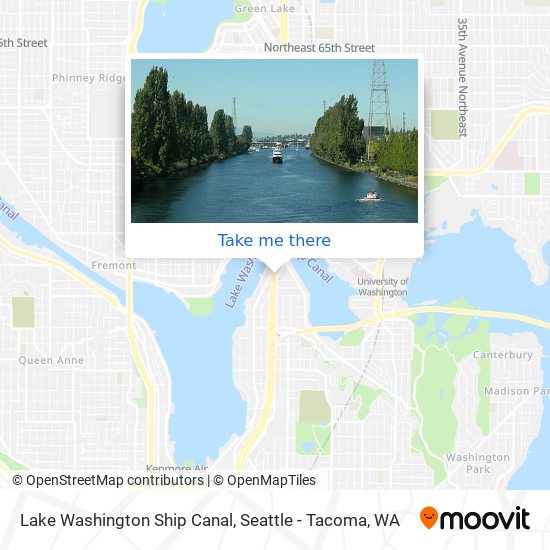 Lake Washington Ship Canal map