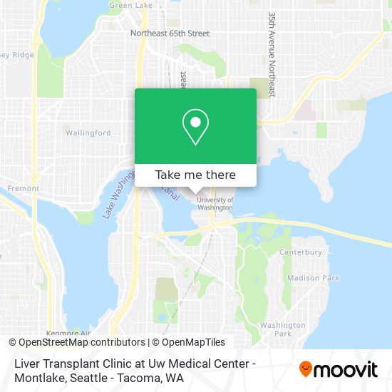 Mapa de Liver Transplant Clinic at Uw Medical Center - Montlake