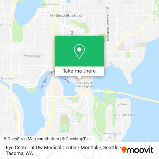 Mapa de Eye Center at Uw Medical Center - Montlake